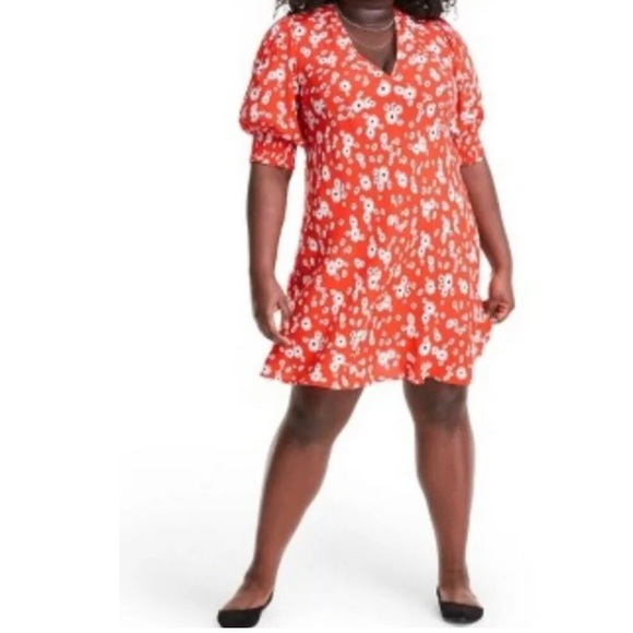 Floral Puff Sleeve Dress RIXO for Target 16W/18W or 20w/22W 24W/26W - Picture 2 of 12